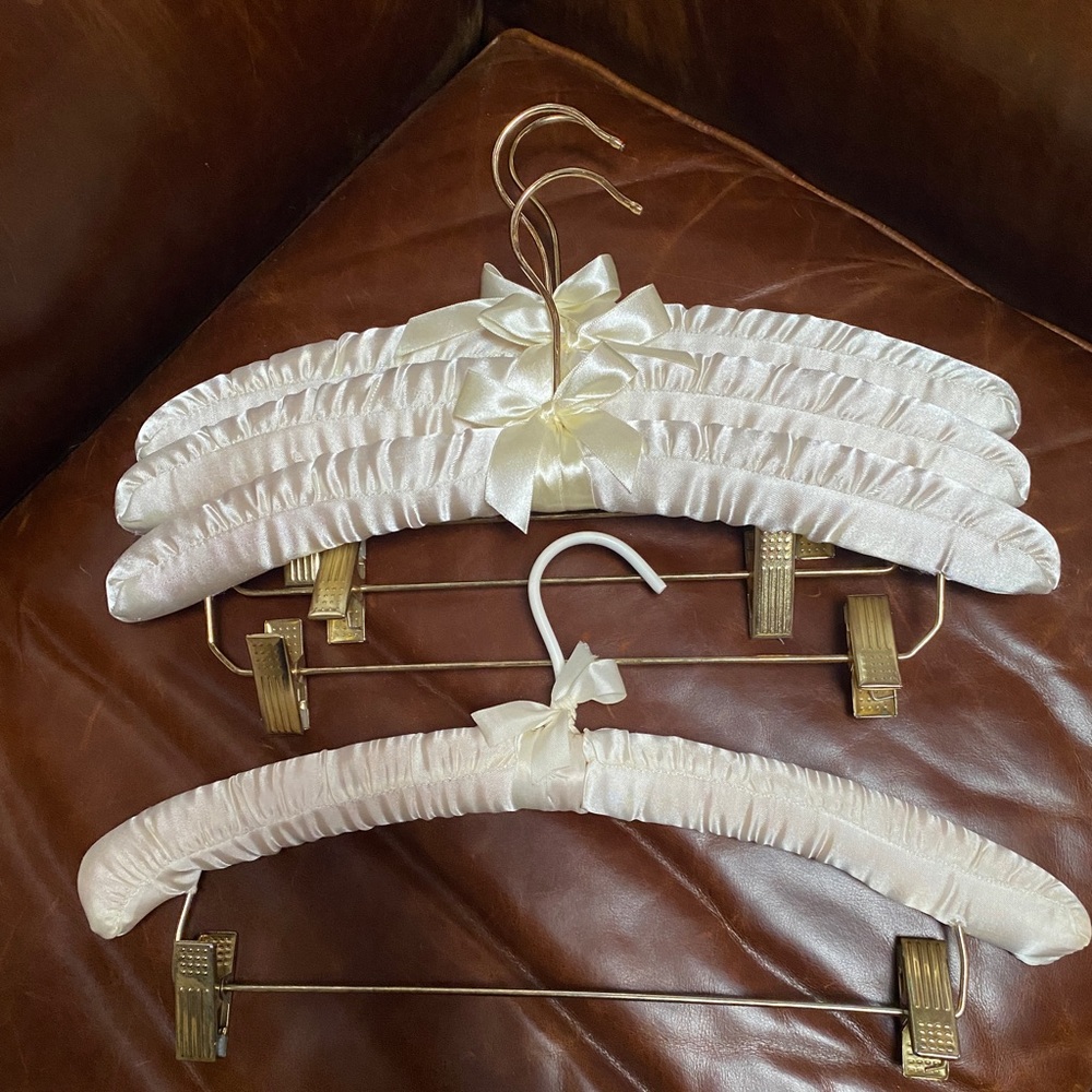 Padded Hangers with skirt/pant clips